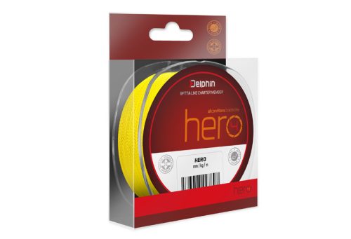 Delphin HERO 4 / fluo sárga 0,14mm 9,1kg  117m