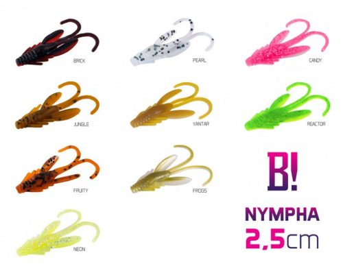 BOMB! Gumihal Nympha / 10db 2,5cm/CANDY