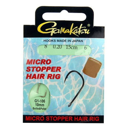 BKS-Micro Stopper Hair rig 14es horog 15cm 6db/cs