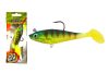 WIZARD SWIMBAIT - PADDLE LONG - 3 INCH – GREEN-REDTIGER