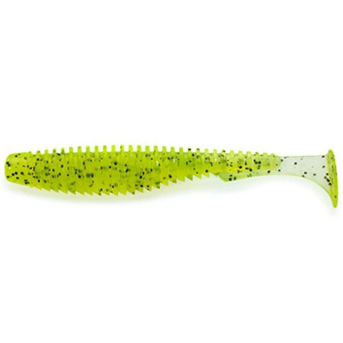 FISHUP_U-SHAD 2.5" (9PCS.), #055 - CHARTREUSE/BLACK