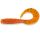 FISHUP_MIGHTY GRUB 3.5" (7PCS.), #049 - ORANGE PUMPKIN/BLACK