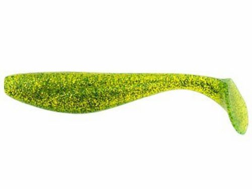 FISHUP_WIZZLE SHAD 5" (4PCS.), #026 - FLO CHARTREUSE/GREEN