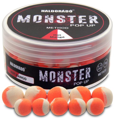 Haldorádó MONSTER Pop Up Method 9, 11 mm - Hot Mangó