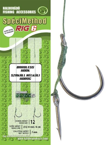 Haldorádó SpéciMethod Rig6 Braid 7 mm / 12 barbless