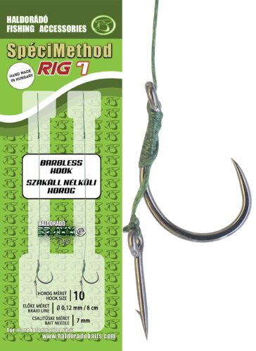 Haldorádó SpéciMethod Rig7 Braid 7 mm / 10 barbless