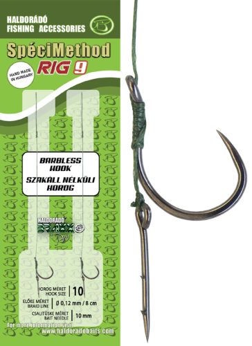 Haldorádó SpéciMethod Rig9 Braid 10 mm / 10 barbless