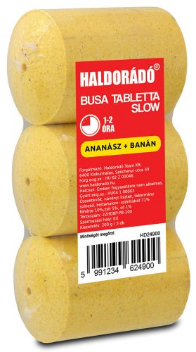 HALDORÁDÓ Busa tabletta Slow - Ananász banán 3 db/csomag