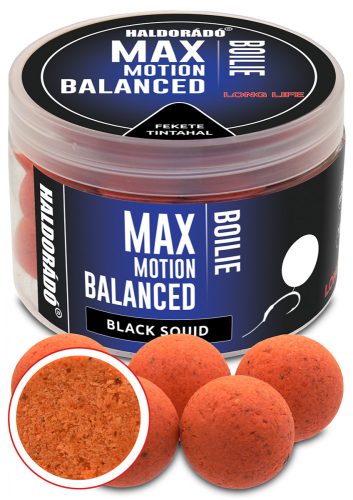 HALDORÁDÓ MAX MOTION Bojli Balanced 20 mm - Fekete Tintahal 70 g