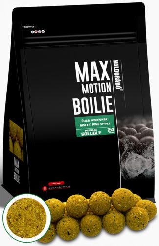 HALDORÁDÓ MAX MOTION Boilie Premium Soluble 24 mm - Édes Ananász