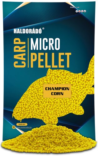 HALDORÁDÓ Carp Micro Pellet - Champion Corn 600 g, 3 mm