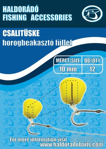 Haldorádó Csalitüske horogbeakasztó füllel - 10mm