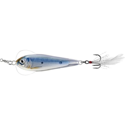 LIVETARGET FLUTTER SHAD JIGGING SPOON SILVER/BLUE50 MM 11 G