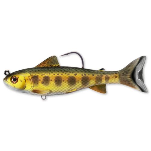 LIVETARGET TROUT (PARR) SWIMBAITGOLD/OLIVE 109MM 21G SINKING