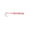 MUSTAD AJI CURLY TAIL 2.5'' UV CLEAR RED GLITTER 12DB/CSOMAG