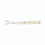 MUSTAD AJI SPLIT TAIL 2'' CLEAR PURPLE GLITTER 12DB/CSOMAG