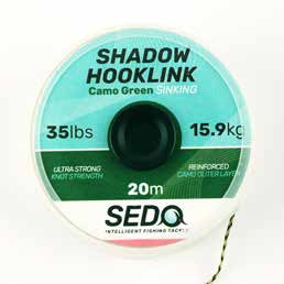  Shadow Hooklink ,Camo Green 15lbs - 6.8kg 20m