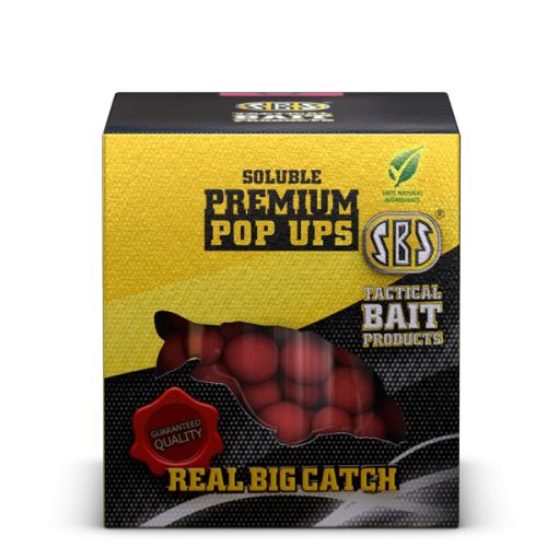 SBS Soluble Premium Pop Ups Soluble-Oldódó Premium Pop Ups 16, 18, 20 mm Krill & Halibut 100g