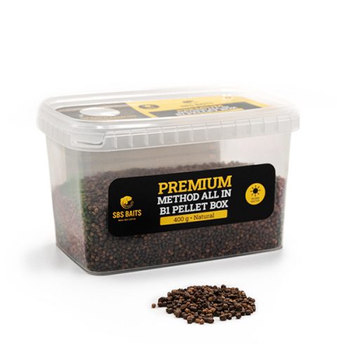 SBS Premium Method B1 Pellet Box  Natural 2-4 mm 400g