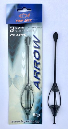 TOP MIX Hárombordás arrow method feeder kosár, 65 gr