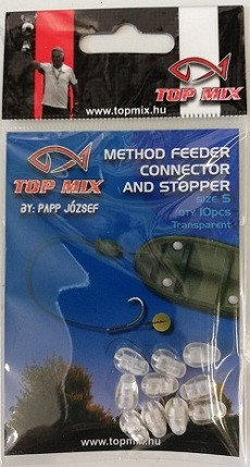 TOP MIX Method Feeder gyorskapocs, fluo clear "S"