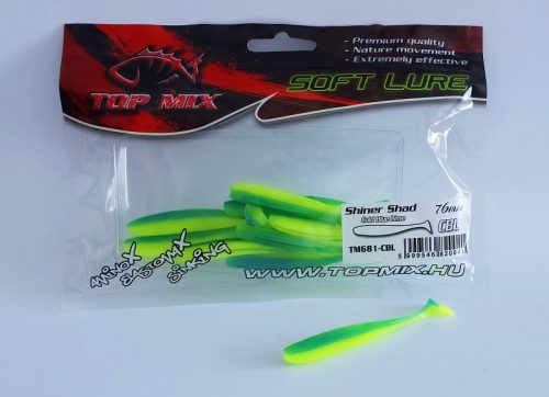 Top Mix Shiner Shad Cold Blue-Lime 76 mm