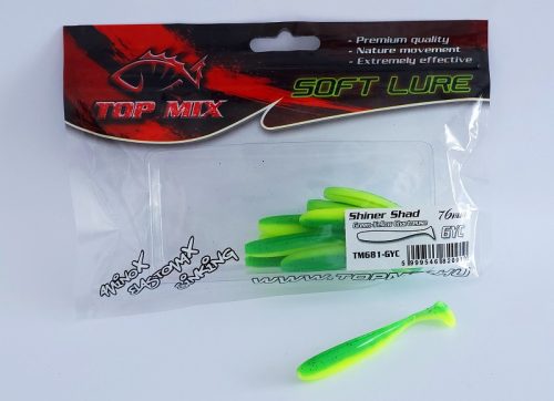 Top Mix Shiner Shad Green-Yellow Chartreuse 76 mm