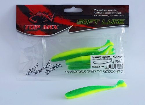 Top Mix Shiner Shad Green-Yellow Chartreuse 100 mm