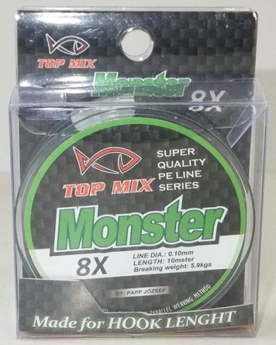 TOP MIX X8 Monster előke zsinór 0,10mm