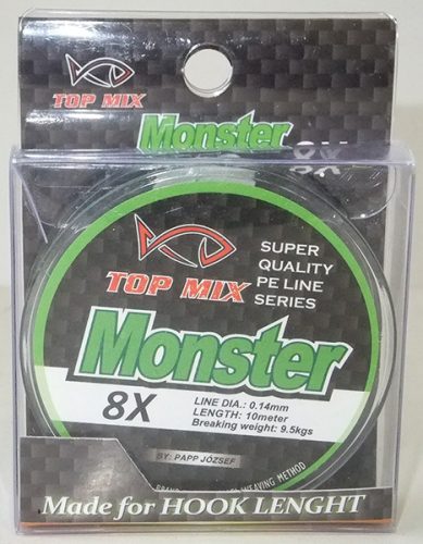 TOP MIX X8 Monster előke zsinór 0,14mm