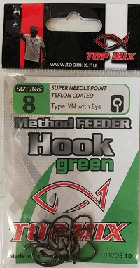 TOP MIX Method Feeder horog #8, zöld