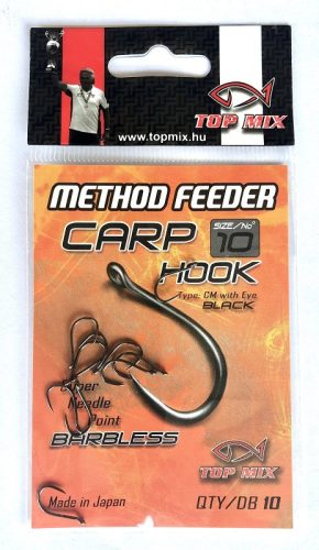 TOP MIX Method Feeder Carp Hook Barbless #10